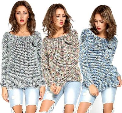 韓版時尚保暖馬海毛套頭毛衣衫針織衫打底衫