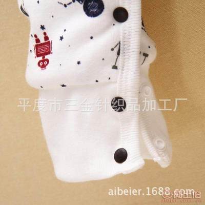 【kookoohouse/咕咕屋廠家直銷2015秋冬新款兒童加厚爬服卡通滿印花開扣嬰兒連體衣】平度市三金針織品加工廠 - 產(chǎn)品庫