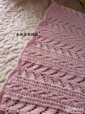 中小童鏤空花春秋棒針連衣裙